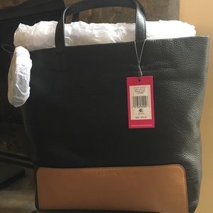 Vince Camuto Black Leather Tote